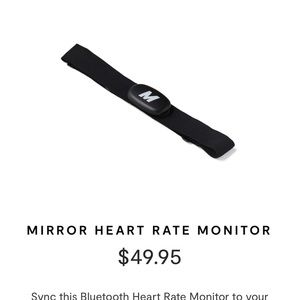 MIRROR heart rate monitor